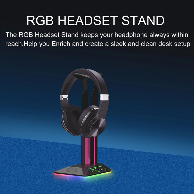 RGB headphone support