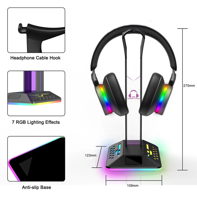 RGB headphone support